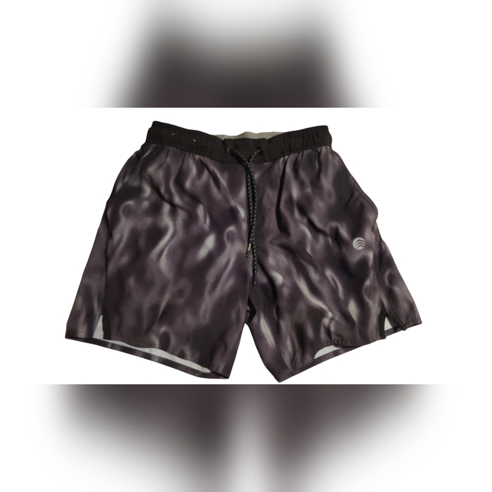 Solaris Men's Athletic Shorts Black And Grey Size S